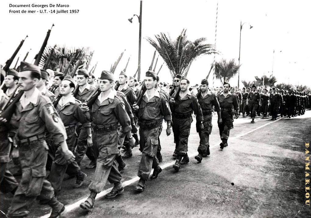 Oran - Boulevard Front de Mer - Defile U.T. - 14 Juillet 1957.jpg